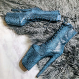 Anaconda Boot - 9 INCH, stripper shoe, stripper heel, pole heel, not a pleaser, platform, dancer, pole dance, floor work