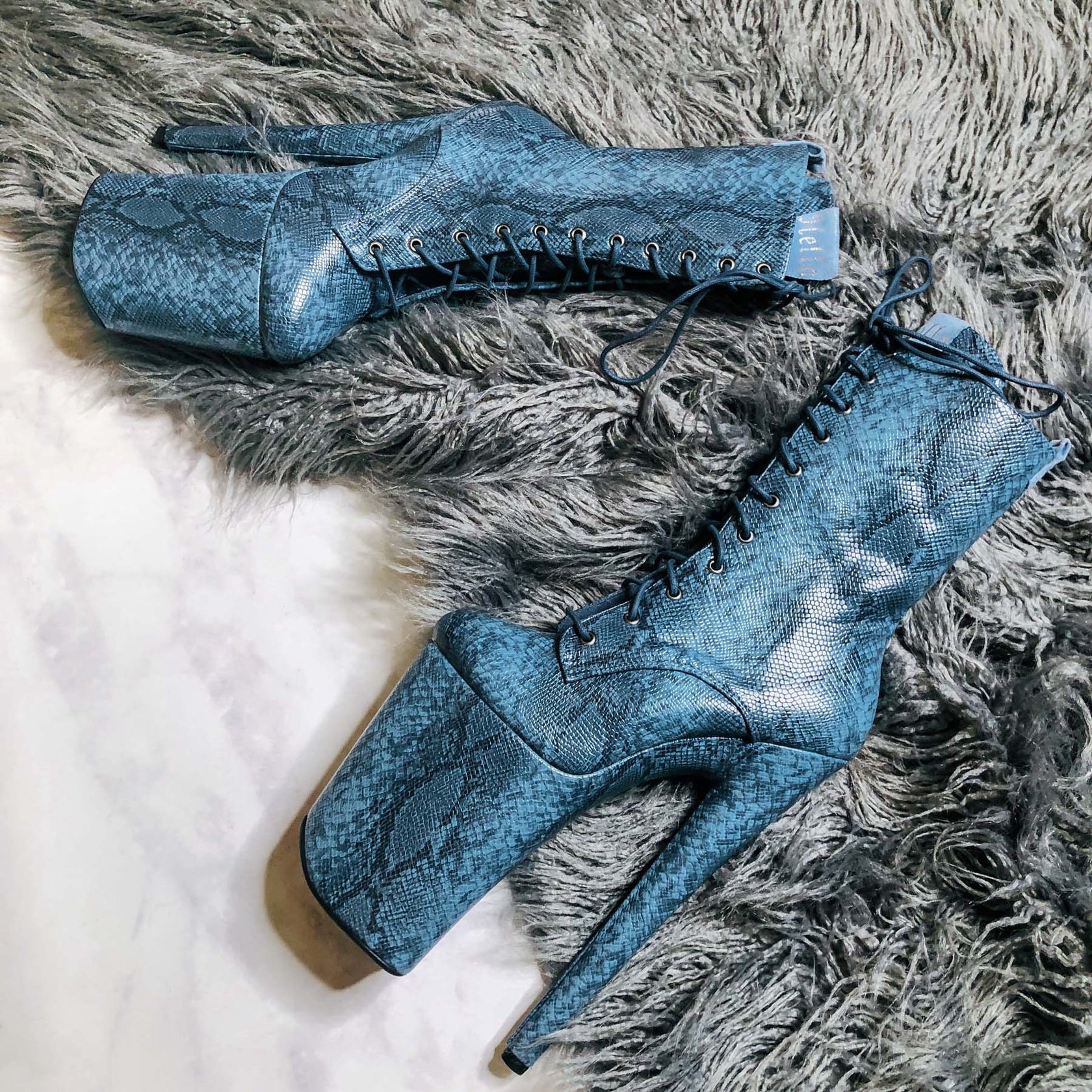 Anaconda Boot - 9 INCH, stripper shoe, stripper heel, pole heel, not a pleaser, platform, dancer, pole dance, floor work