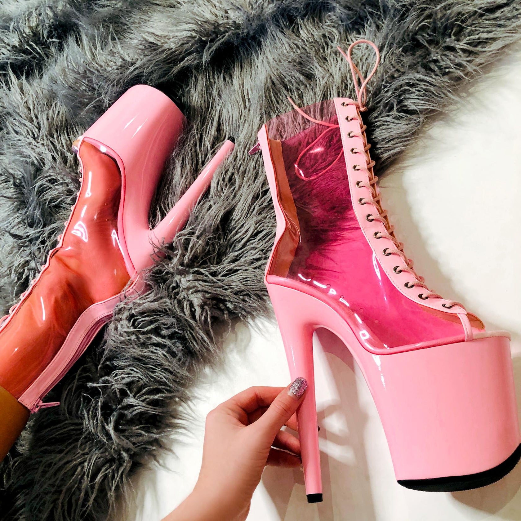 BabyGirl - 8 INCH, stripper shoe, stripper heel, pole heel, not a pleaser, platform, dancer, pole dance, floor work