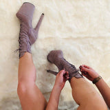 BabyDoll Lilac Mink - 8 INCH, stripper shoe, stripper heel, pole heel, not a pleaser, platform, dancer, pole dance, floor work