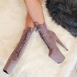 BabyDoll Lilac Mink - 8 INCH, stripper shoe, stripper heel, pole heel, not a pleaser, platform, dancer, pole dance, floor work
