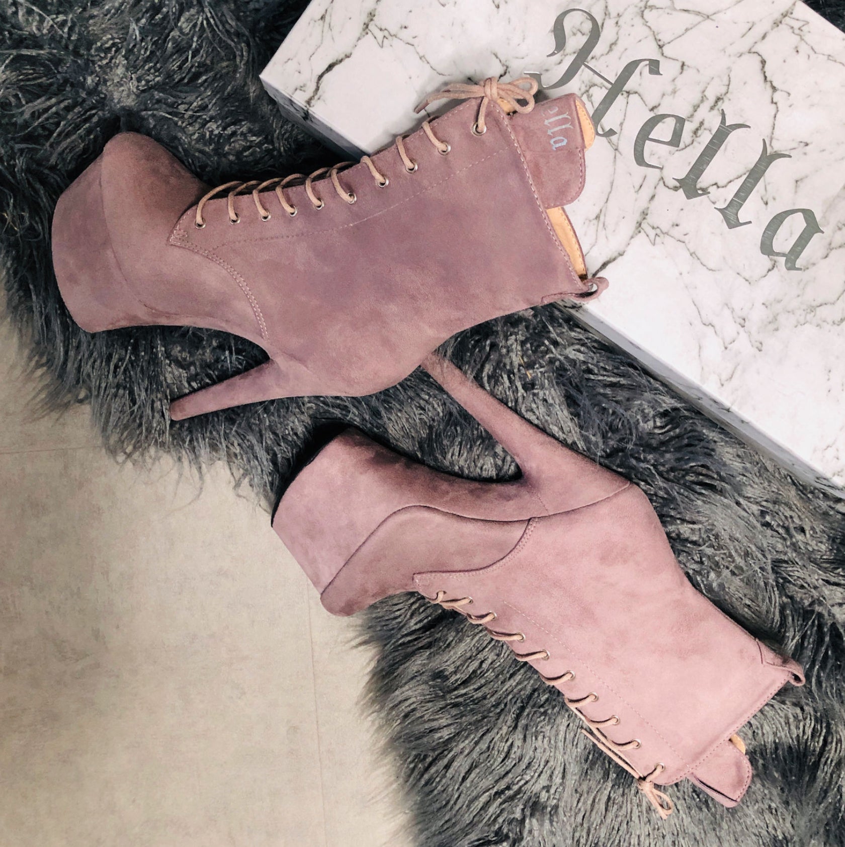 BabyDoll Lilac Mink -7 INCH, stripper shoe, stripper heel, pole heel, not a pleaser, platform, dancer, pole dance, floor work