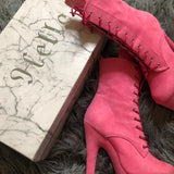 BabyDoll Pink - 7 INCH, stripper shoe, stripper heel, pole heel, not a pleaser, platform, dancer, pole dance, floor work