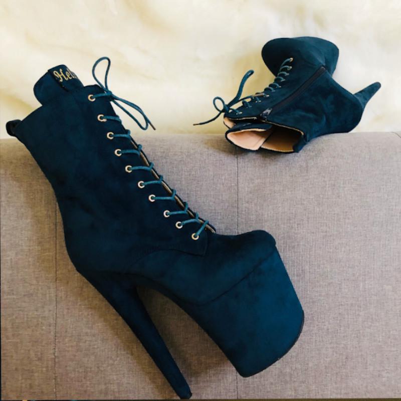BabyDoll Teal - 8 INCH, stripper shoe, stripper heel, pole heel, not a pleaser, platform, dancer, pole dance, floor work