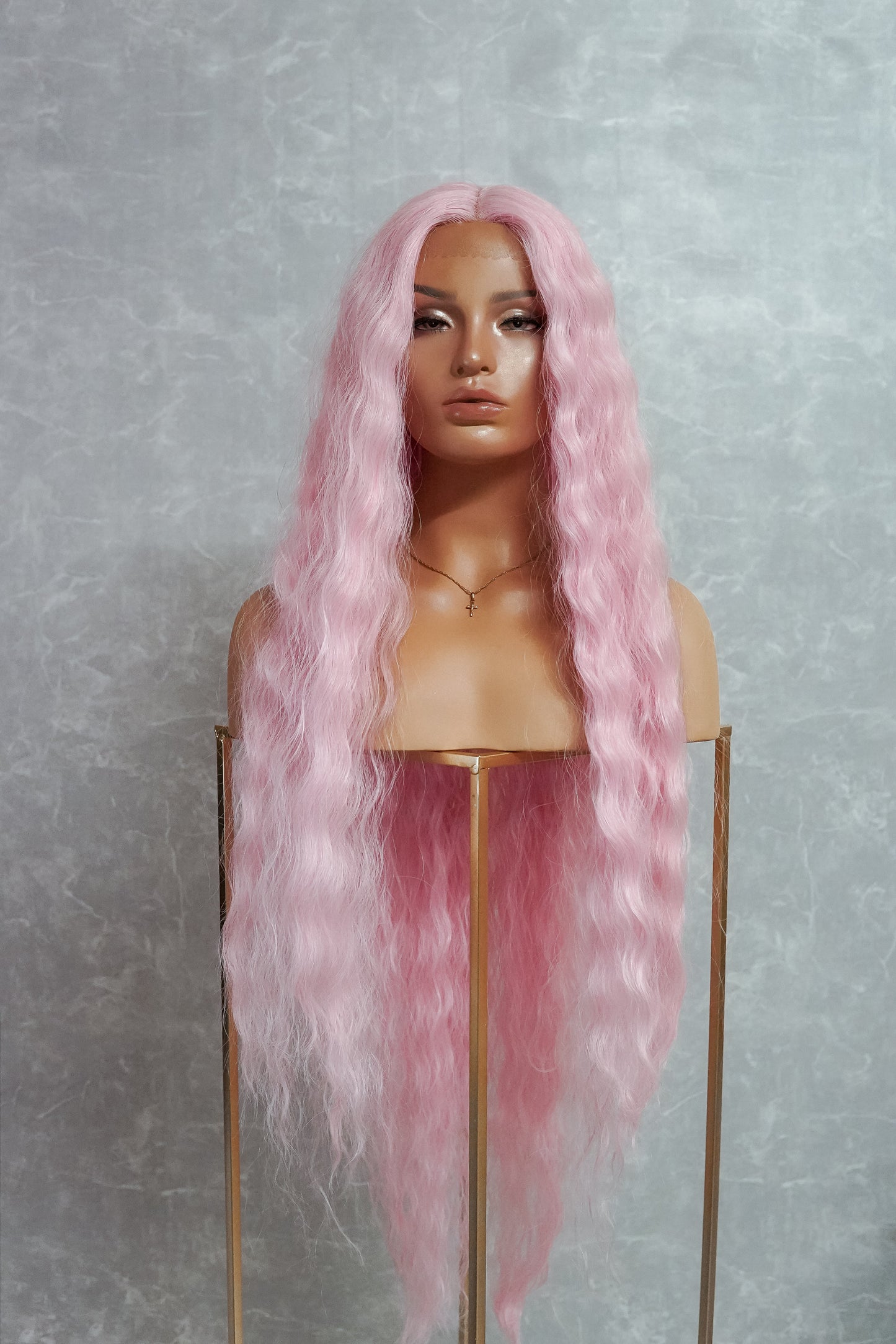 CARDI 40" Pink Lace Front Wig