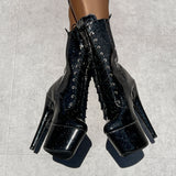The Glitterati Boot - Sin City - 7 INCH, stripper shoe, stripper heel, pole heel, not a pleaser, platform, dancer, pole dance, floor work