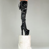Confession Thigh High - 8 INCH, stripper shoe, stripper heel, pole heel, not a pleaser, platform, dancer, pole dance, floor work