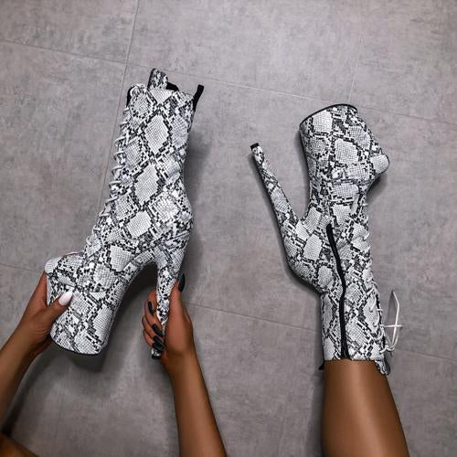 Mamba Boot - 8 INCH, stripper shoe, stripper heel, pole heel, not a pleaser, platform, dancer, pole dance, floor work