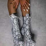 Mamba Boot - 8 INCH, stripper shoe, stripper heel, pole heel, not a pleaser, platform, dancer, pole dance, floor work