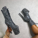 Maneater Boot - 8 INCH, stripper shoe, stripper heel, pole heel, not a pleaser, platform, dancer, pole dance, floor work