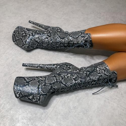 Maneater Boot - 8 INCH, stripper shoe, stripper heel, pole heel, not a pleaser, platform, dancer, pole dance, floor work
