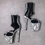 Killer Kingsnake Hybrid - 8 INCH, stripper shoe, stripper heel, pole heel, not a pleaser, platform, dancer, pole dance, floor work