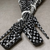 Branded Thigh High - Black - 9 INCH, stripper shoe, stripper heel, pole heel, not a pleaser, platform, dancer, pole dance, floor work
