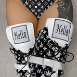 Branded Thigh High - Black - 8 INCH, stripper shoe, stripper heel, pole heel, not a pleaser, platform, dancer, pole dance, floor work