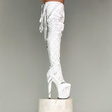 Faith Thigh High - 8 INCH, stripper shoe, stripper heel, pole heel, not a pleaser, platform, dancer, pole dance, floor work