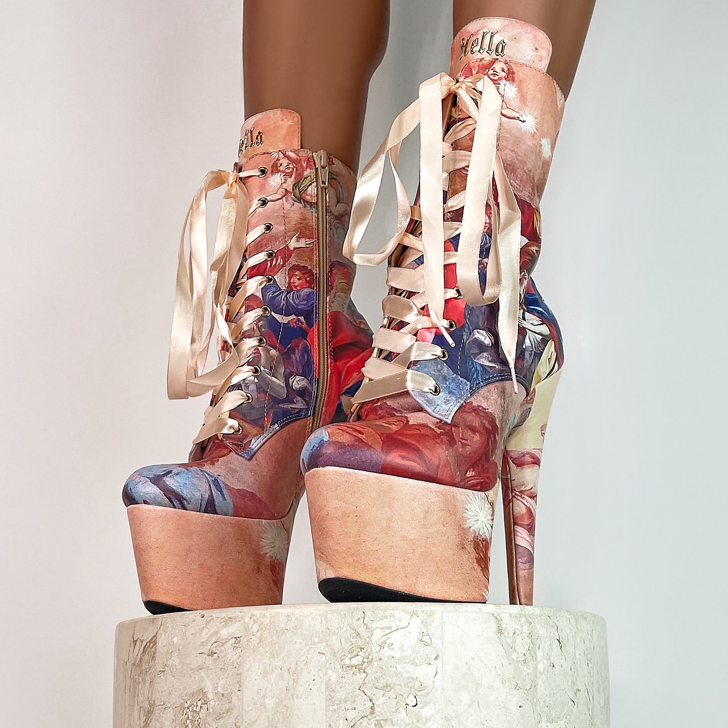 Holier Than Thou - 7 INCH, stripper shoe, stripper heel, pole heel, not a pleaser, platform, dancer, pole dance, floor work