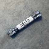 Laces - Elephant Print White
