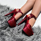 Glitterati Stiletto - Kansass - 6 INCH, stripper shoe, stripper heel, pole heel, not a pleaser, platform, dancer, pole dance, floor work