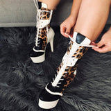 Empire Kicks Sneaker White - 7 INCH, stripper shoe, stripper heel, pole heel, not a pleaser, platform, dancer, pole dance, floor work