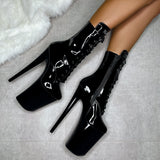 Black Beatle - Boot - 9 INCH, stripper shoe, stripper heel, pole heel, not a pleaser, platform, dancer, pole dance, floor work