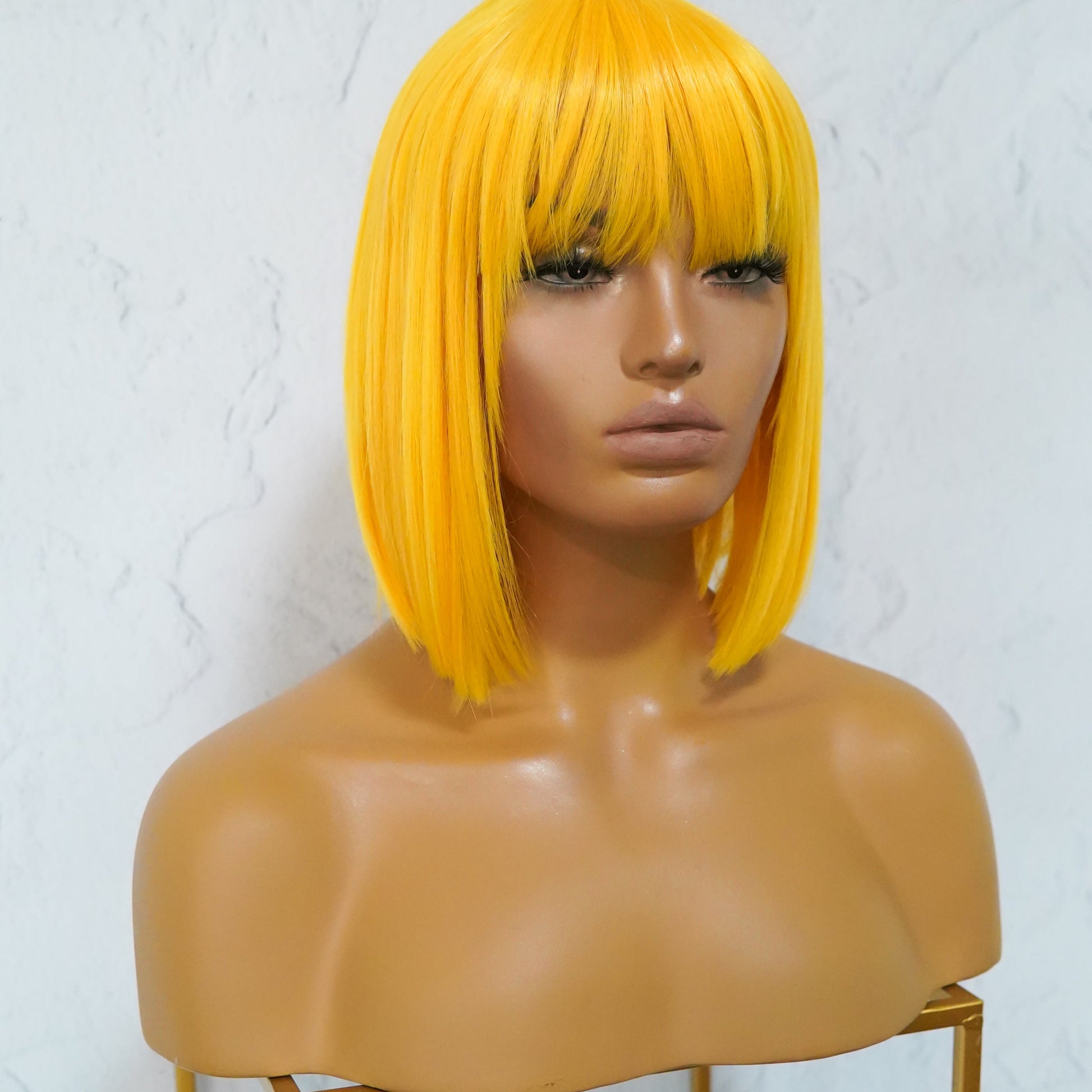 COURTNEY Yellow Fringe Wig