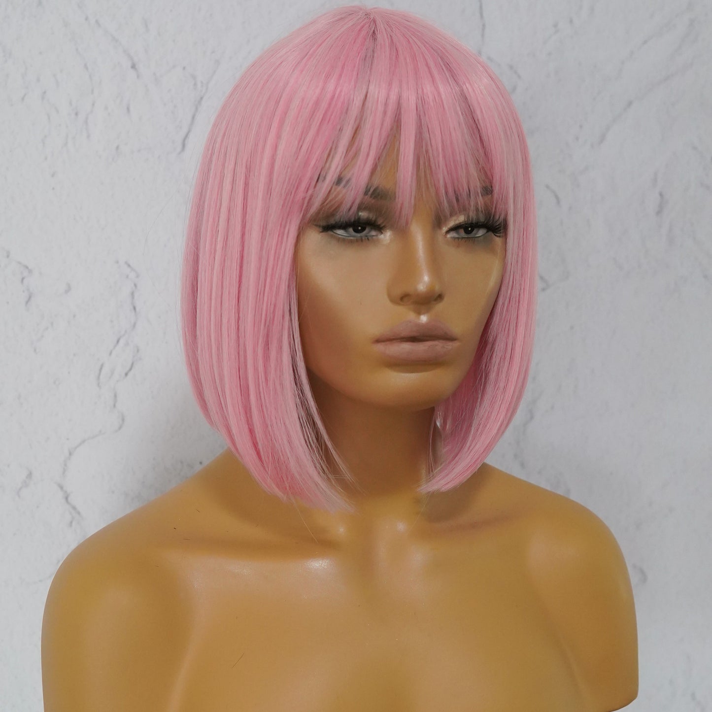 COURTNEY Pink Fringe Wig
