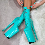 LipKit Boot - Minted - 9 INCH, stripper shoe, stripper heel, pole heel, not a pleaser, platform, dancer, pole dance, floor work