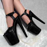 Glitterati Stiletto - Sin City - 8 INCH, stripper shoe, stripper heel, pole heel, not a pleaser, platform, dancer, pole dance, floor work