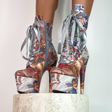 Stairway to Heaven - 7 INCH, stripper shoe, stripper heel, pole heel, not a pleaser, platform, dancer, pole dance, floor work