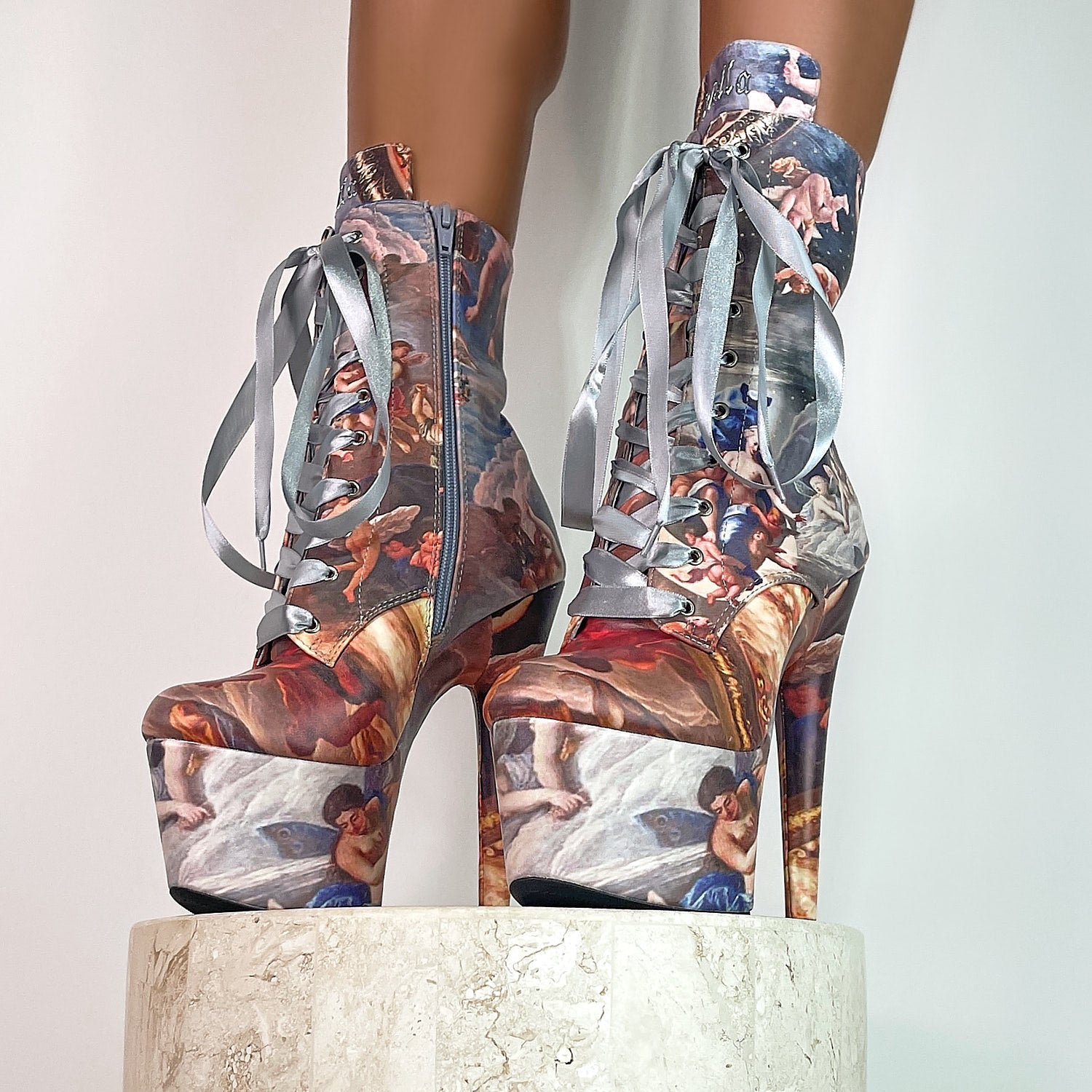 Stairway to Heaven - 7 INCH, stripper shoe, stripper heel, pole heel, not a pleaser, platform, dancer, pole dance, floor work