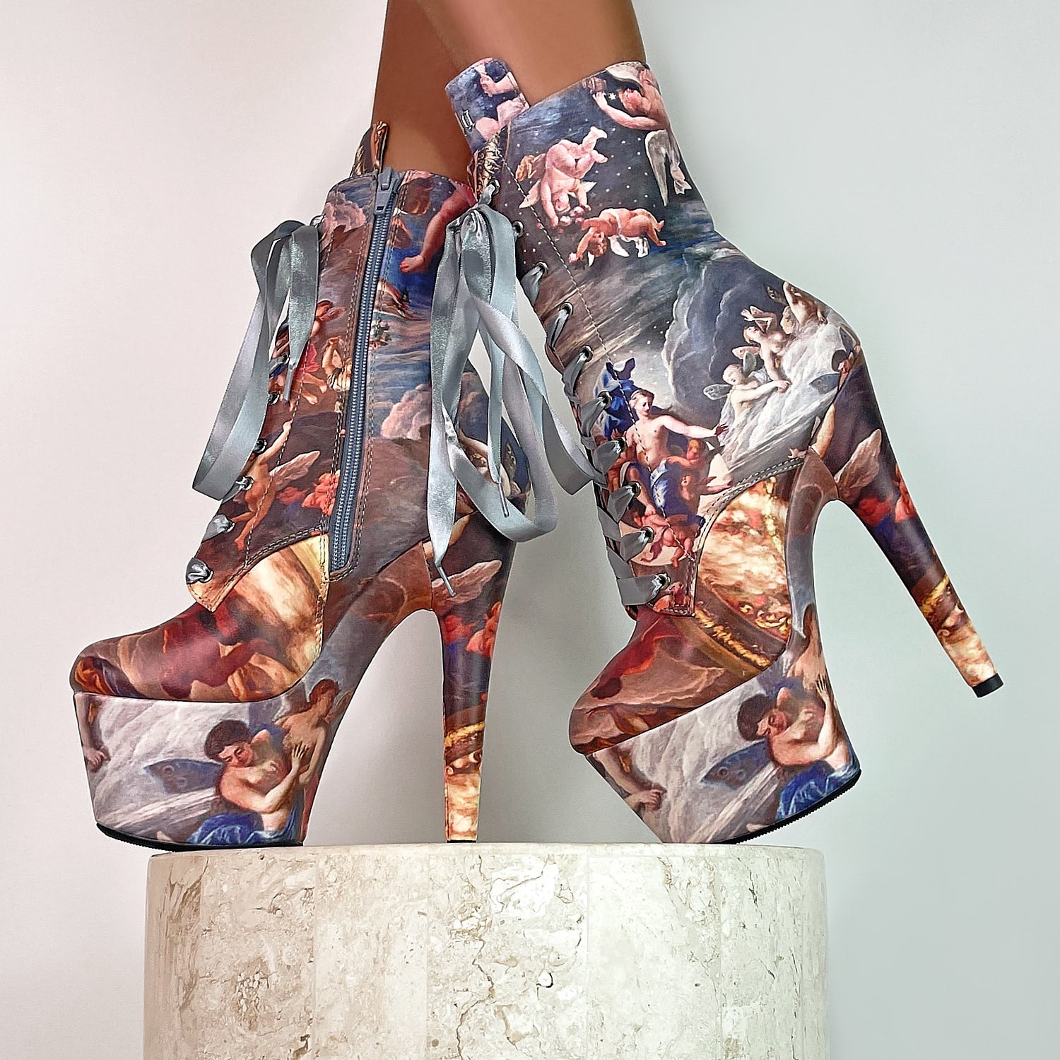 Stairway to Heaven - 7 INCH, stripper shoe, stripper heel, pole heel, not a pleaser, platform, dancer, pole dance, floor work
