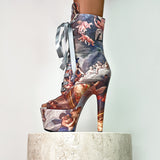 Stairway to Heaven Open Toe - 7 INCH, stripper shoe, stripper heel, pole heel, not a pleaser, platform, dancer, pole dance, floor work