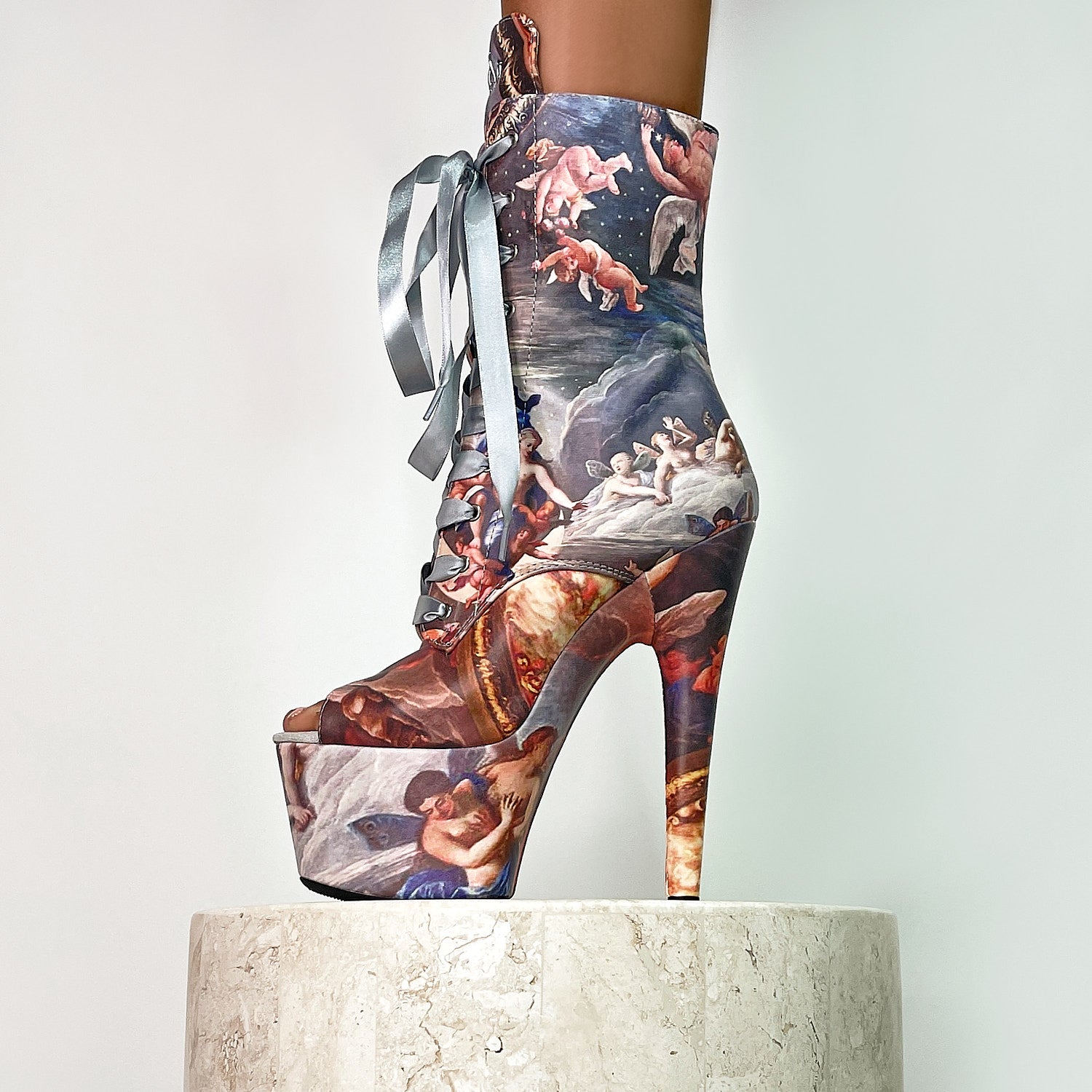 Stairway to Heaven Open Toe - 7 INCH, stripper shoe, stripper heel, pole heel, not a pleaser, platform, dancer, pole dance, floor work