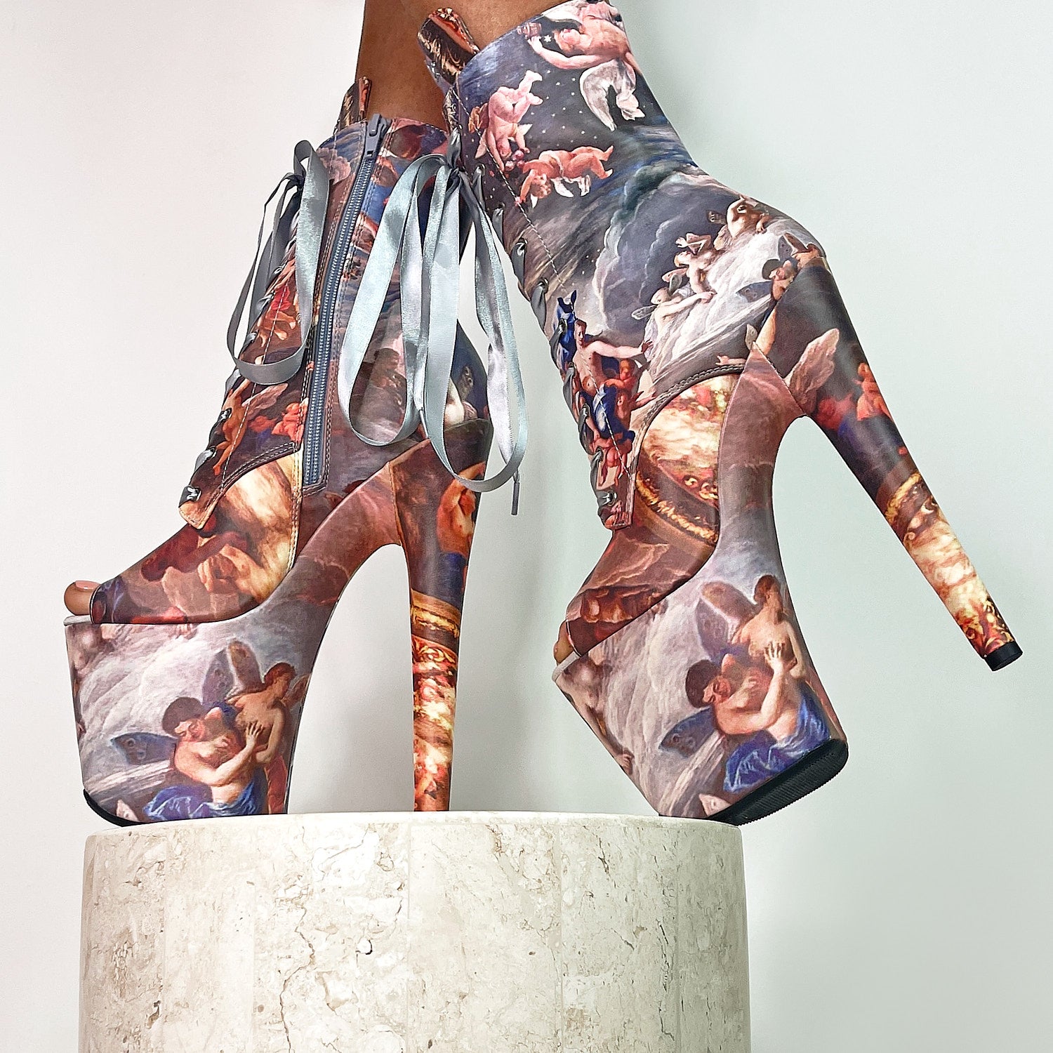 Stairway to Heaven Open Toe - 8 INCH, stripper shoe, stripper heel, pole heel, not a pleaser, platform, dancer, pole dance, floor work