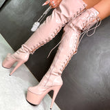 LipKit Thicc Thigh High - Boujee - 7 INCH, stripper shoe, stripper heel, pole heel, not a pleaser, platform, dancer, pole dance, floor work