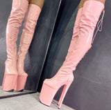 LipKit Thigh High - Candy Shop - 9 INCH, stripper shoe, stripper heel, pole heel, not a pleaser, platform, dancer, pole dance, floor work
