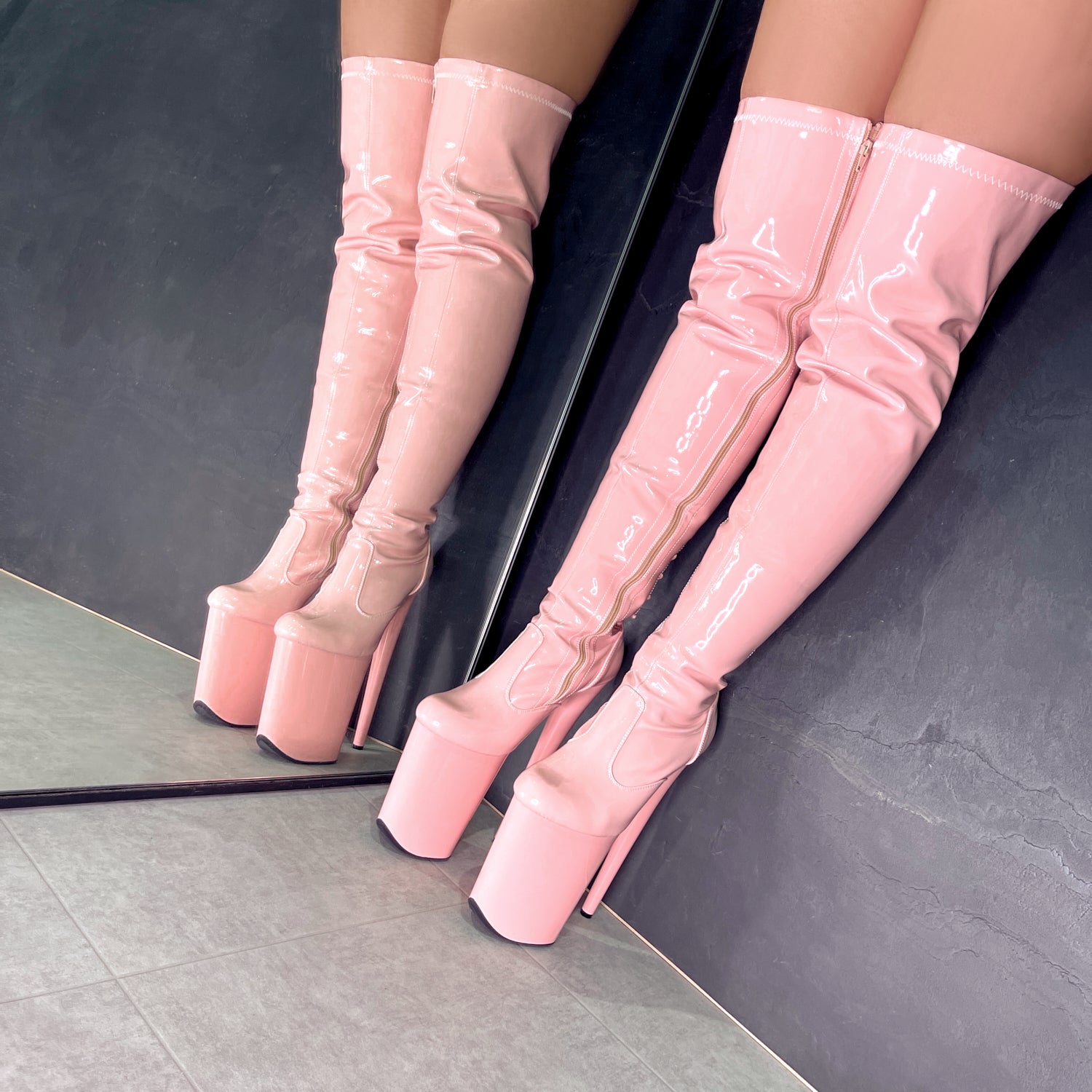 LipKit Thicc Thigh High - Candy Shop - 9 INCH, stripper shoe, stripper heel, pole heel, not a pleaser, platform, dancer, pole dance, floor work