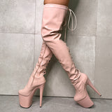 LipKit Thigh High - Dream On - 8 INCH, stripper shoe, stripper heel, pole heel, not a pleaser, platform, dancer, pole dance, floor work