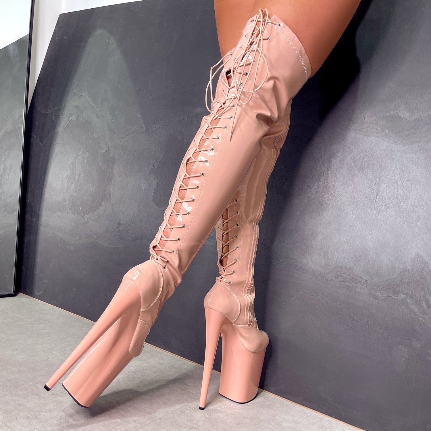 LipKit Thicc Thigh High - Dream On - 9 INCH, stripper shoe, stripper heel, pole heel, not a pleaser, platform, dancer, pole dance, floor work