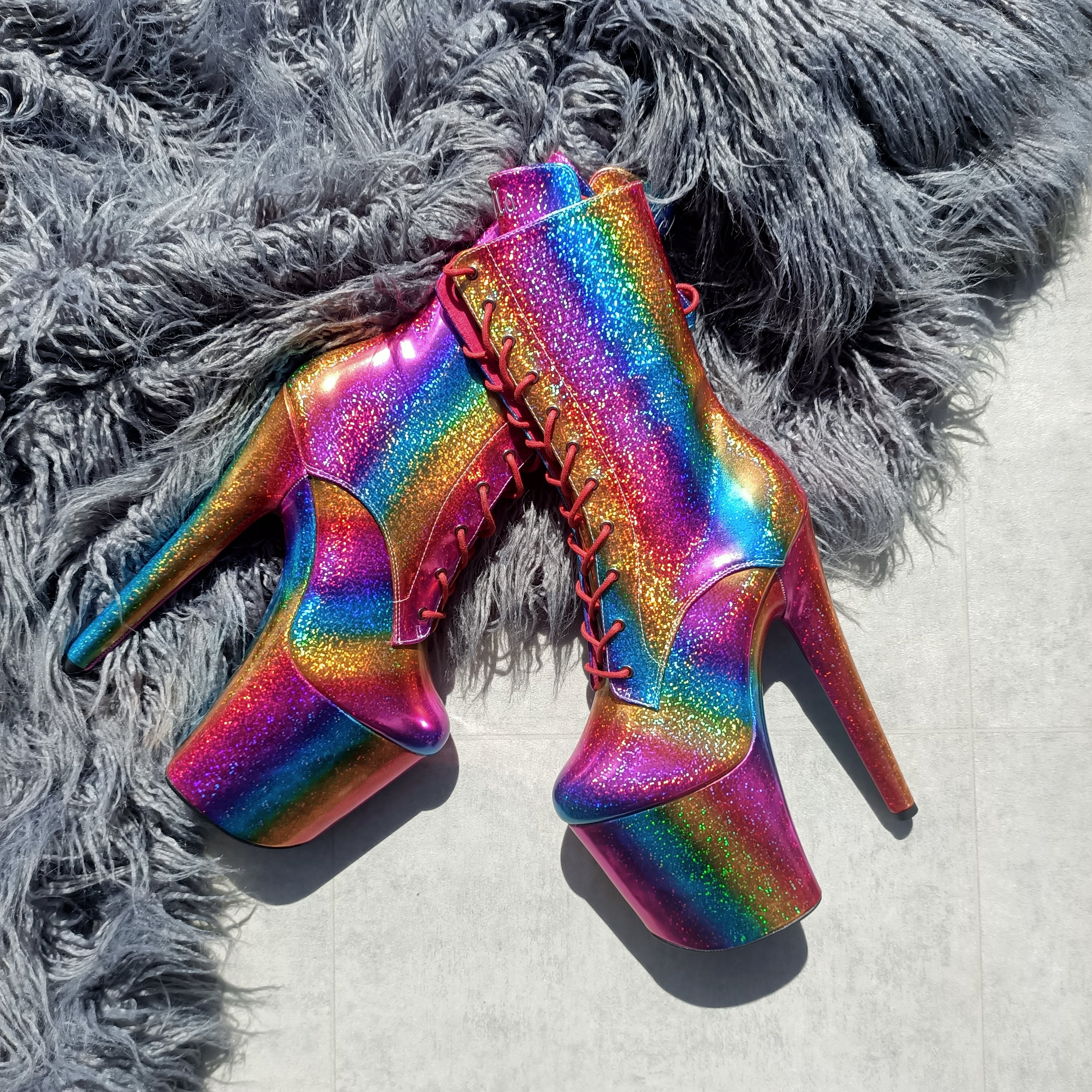 Rainbow deals stripper heels