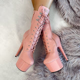LipKit Boot - Candy Shop - 7 INCH, stripper shoe, stripper heel, pole heel, not a pleaser, platform, dancer, pole dance, floor work