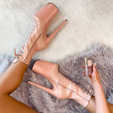 LipKit Boot - Dream On - 9 INCH, stripper shoe, stripper heel, pole heel, not a pleaser, platform, dancer, pole dance, floor work