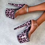 Purple Leopard Stiletto - 8 INCH - New 2024 Fit
